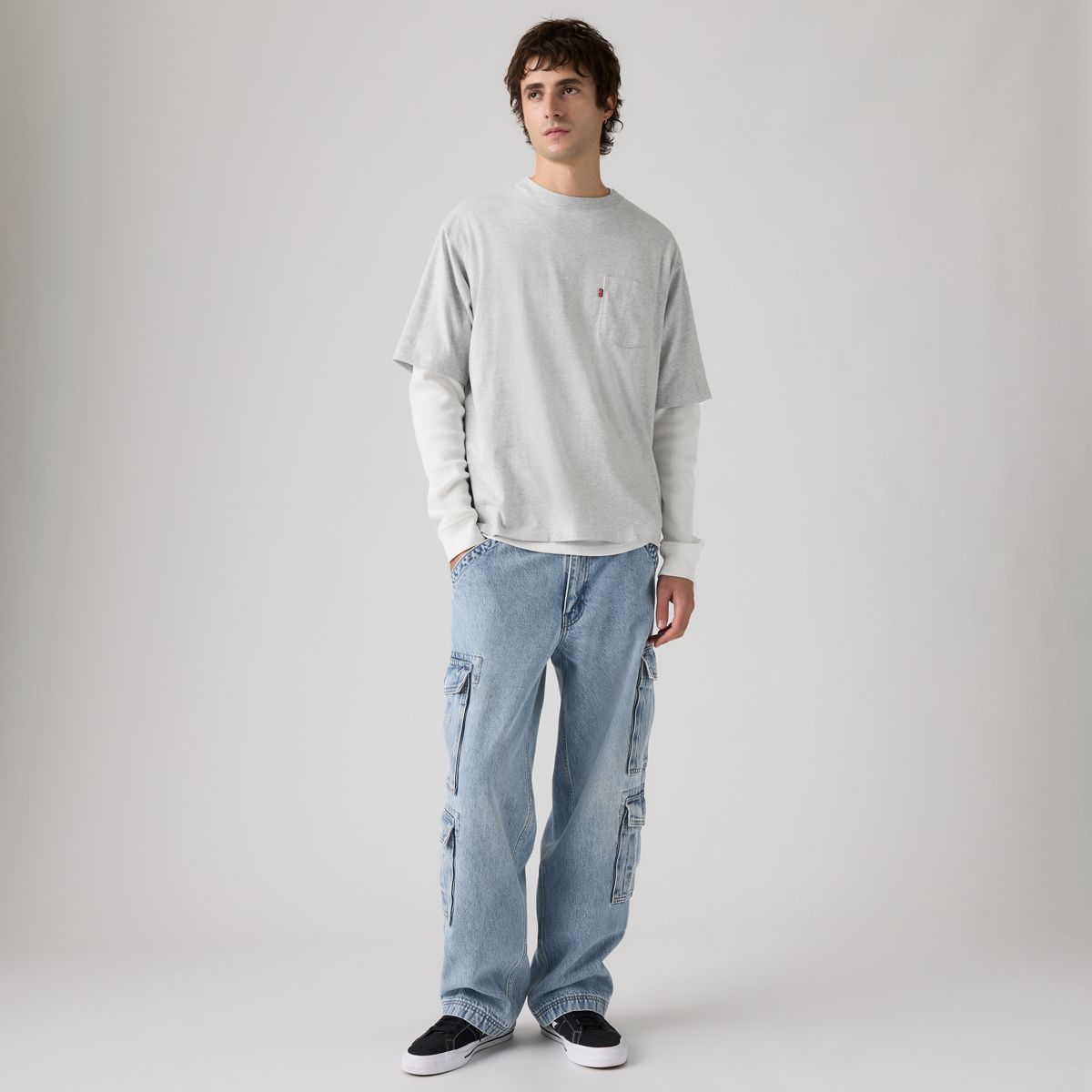 578™ Baggy Cargo Men's Jeans — Joyful Clouds - Light Wash