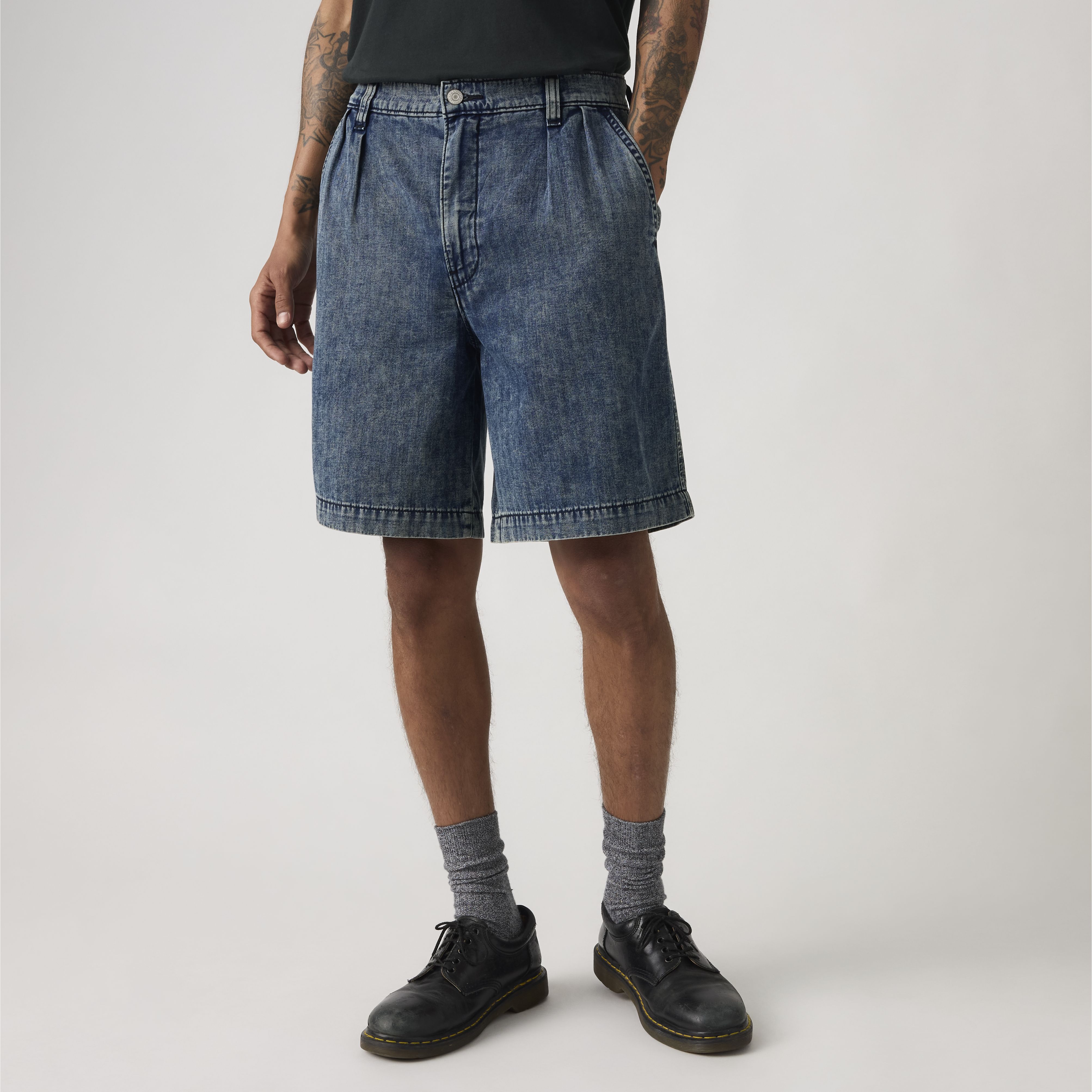 Baggy Pleated Men's Shorts