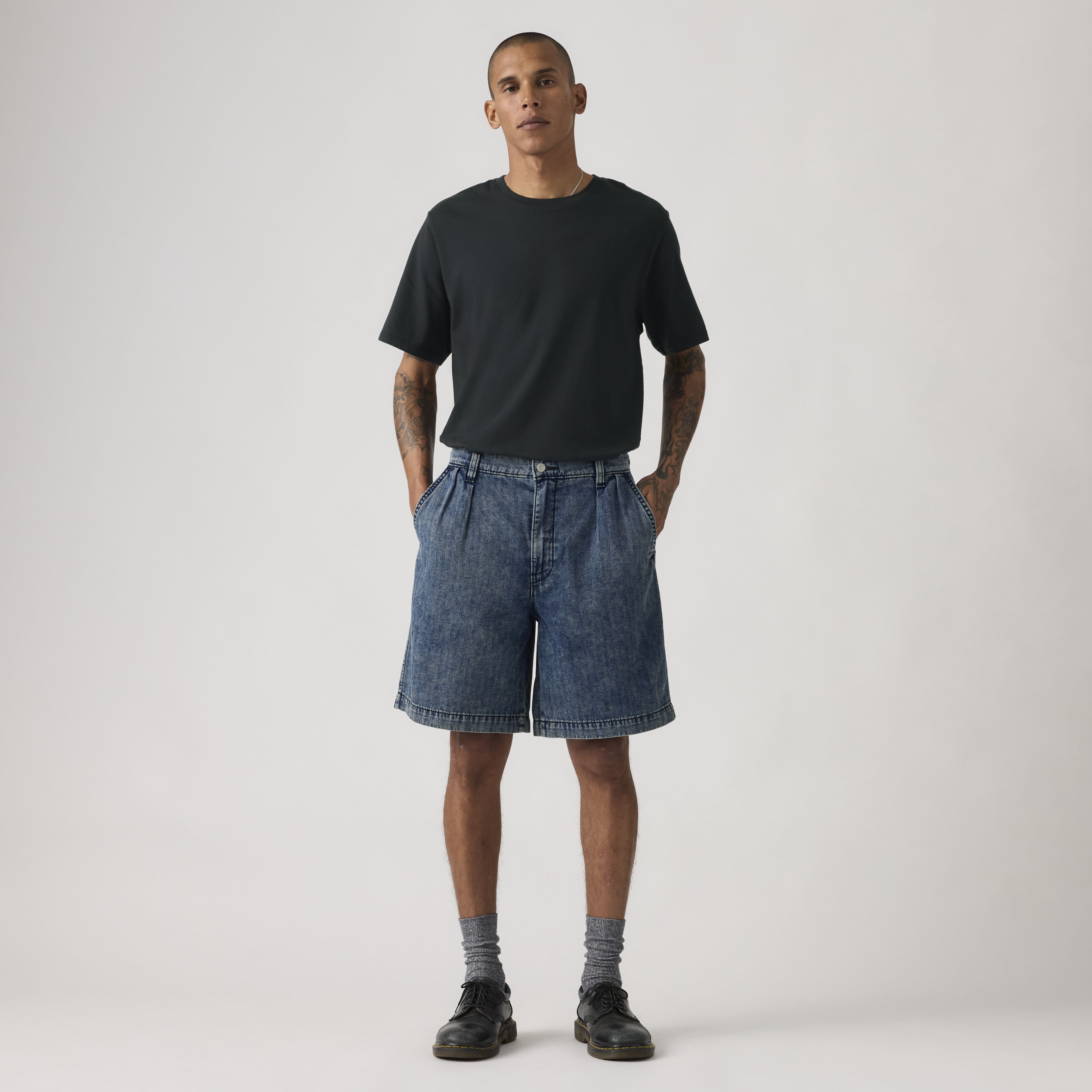 Baggy Pleated Men's Shorts 12