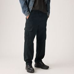 XX Cargo Taper Trousers — Mineral Black Twill - Black 2