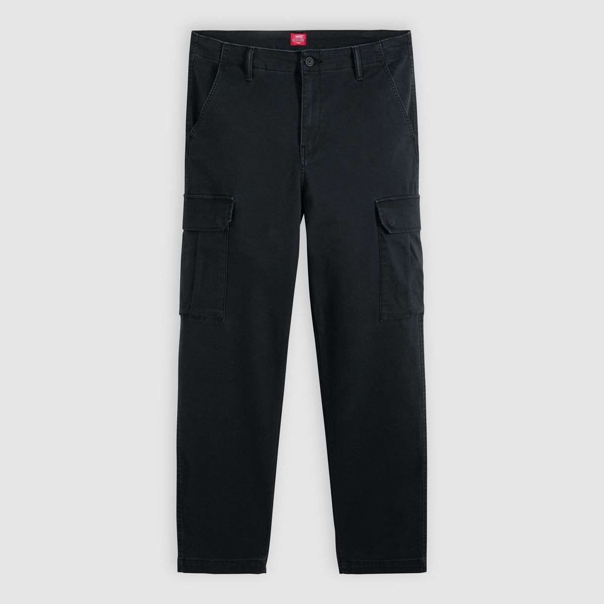 XX Cargo Taper Trousers — Mineral Black Twill - Black