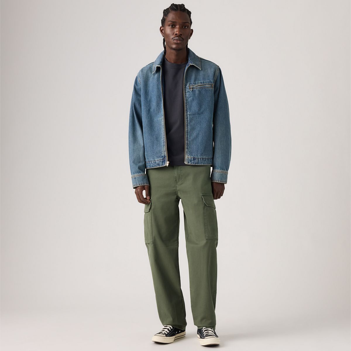 XX Cargo Taper Trousers — Kambaba Twill - Grey