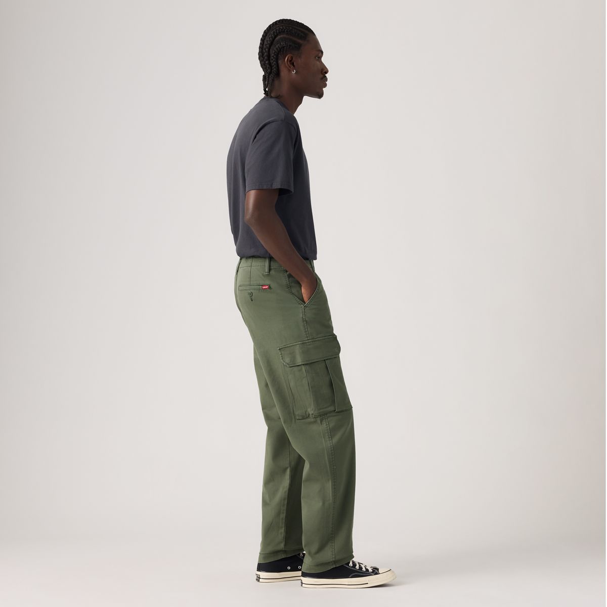XX Cargo Taper Trousers — Kambaba Twill - Grey