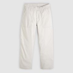 Easy Relaxed Cotton Linen Pull On Surplus Men's Pants — Moonstruck - White 6