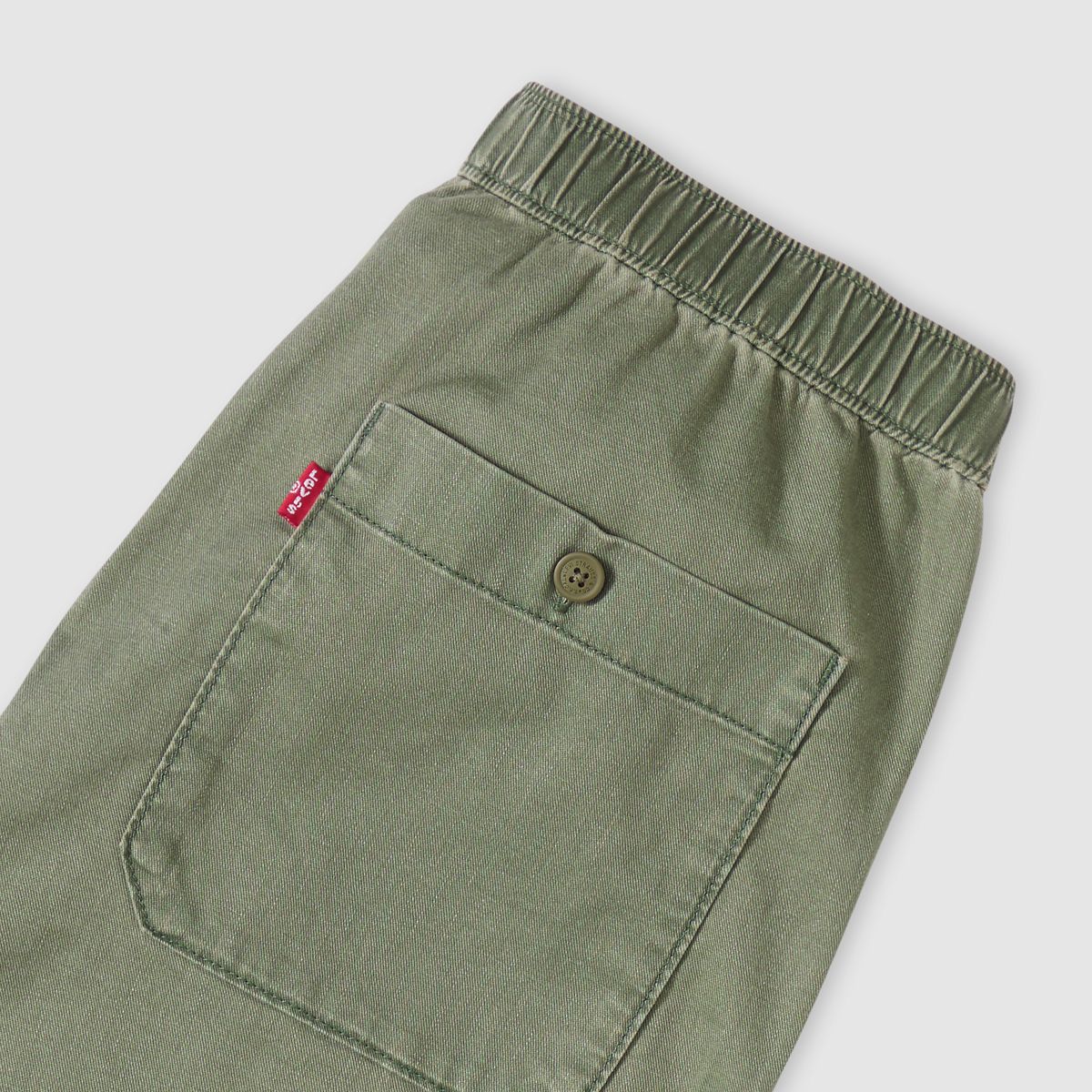 Easy Relaxed Cotton Linen Pull On Surplus Men's Pants — Kambaba - Green