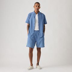 Boxer Cotton Linen 7" Men's Shorts — Sunshine Indigo Dobby - Medium Wash 5