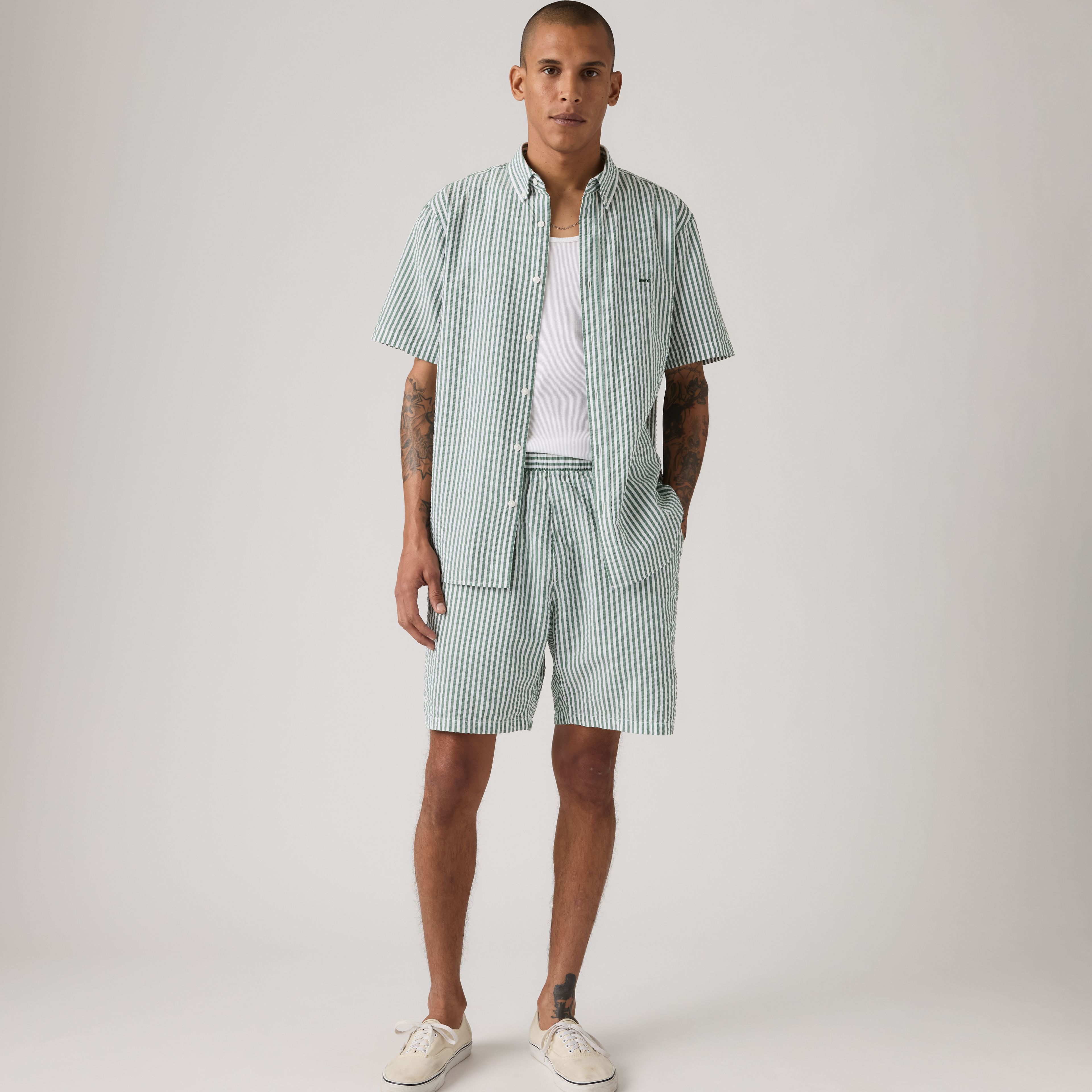 Boxer Seersucker 7" Men's Shorts