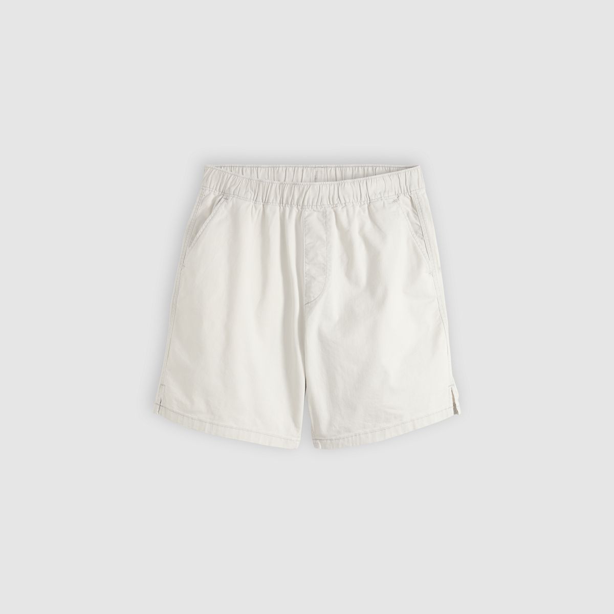 Boxer Cotton Linen 7" Men's Shorts — Moonstruck - White