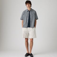 Boxer Cotton Linen 7" Men's Shorts — Moonstruck - White 1