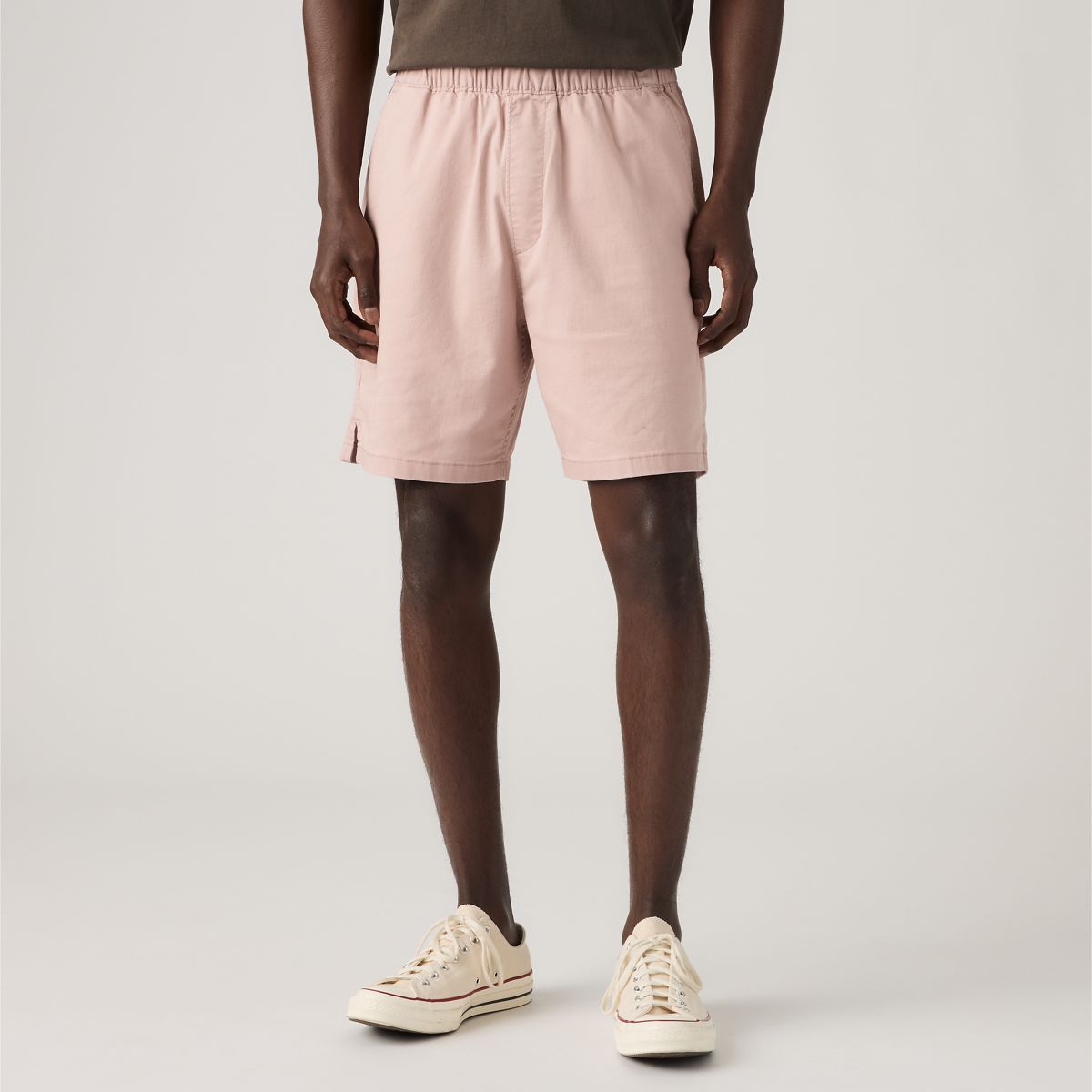 Boxer Cotton Linen 7" Men's Shorts — Fawn - Pink