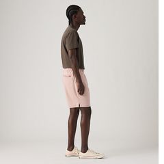 Boxer Cotton Linen 7" Men's Shorts — Fawn - Pink 4