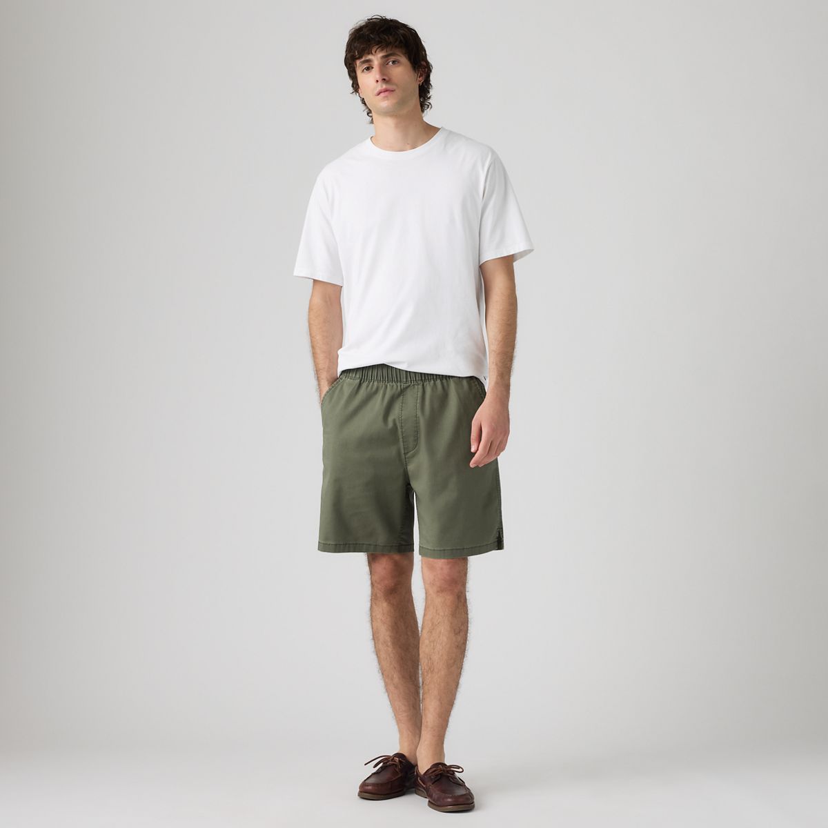 Boxer Cotton Linen 7" Men's Shorts — Kambaba - Grey