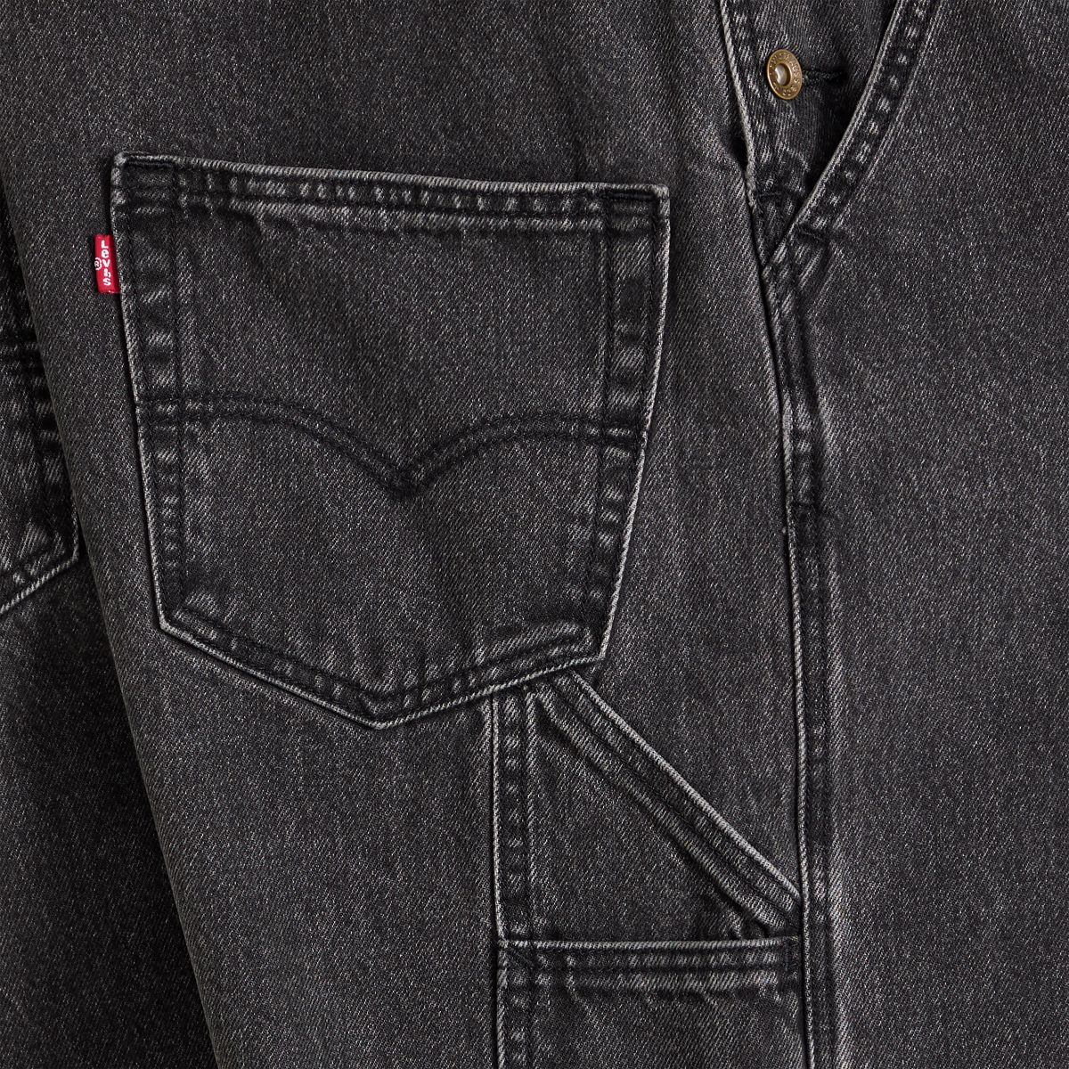 Loose Men's Overalls — Darkly Wash Overall - Black
