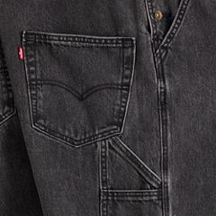 Loose Men's Overalls — Darkly Wash Overall - Black 7