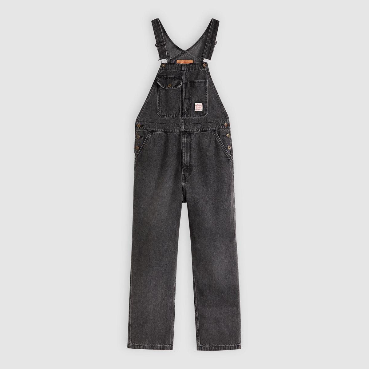 Loose Men's Overalls — Darkly Wash Overall - Black