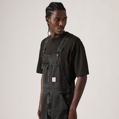 Loose Men's Overalls — Darkly Wash Overall - Black 2
