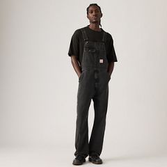 Loose Men's Overalls — Darkly Wash Overall - Black 1