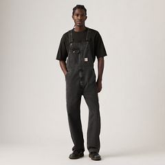 Loose Men's Overalls — Darkly Wash Overall - Black 5