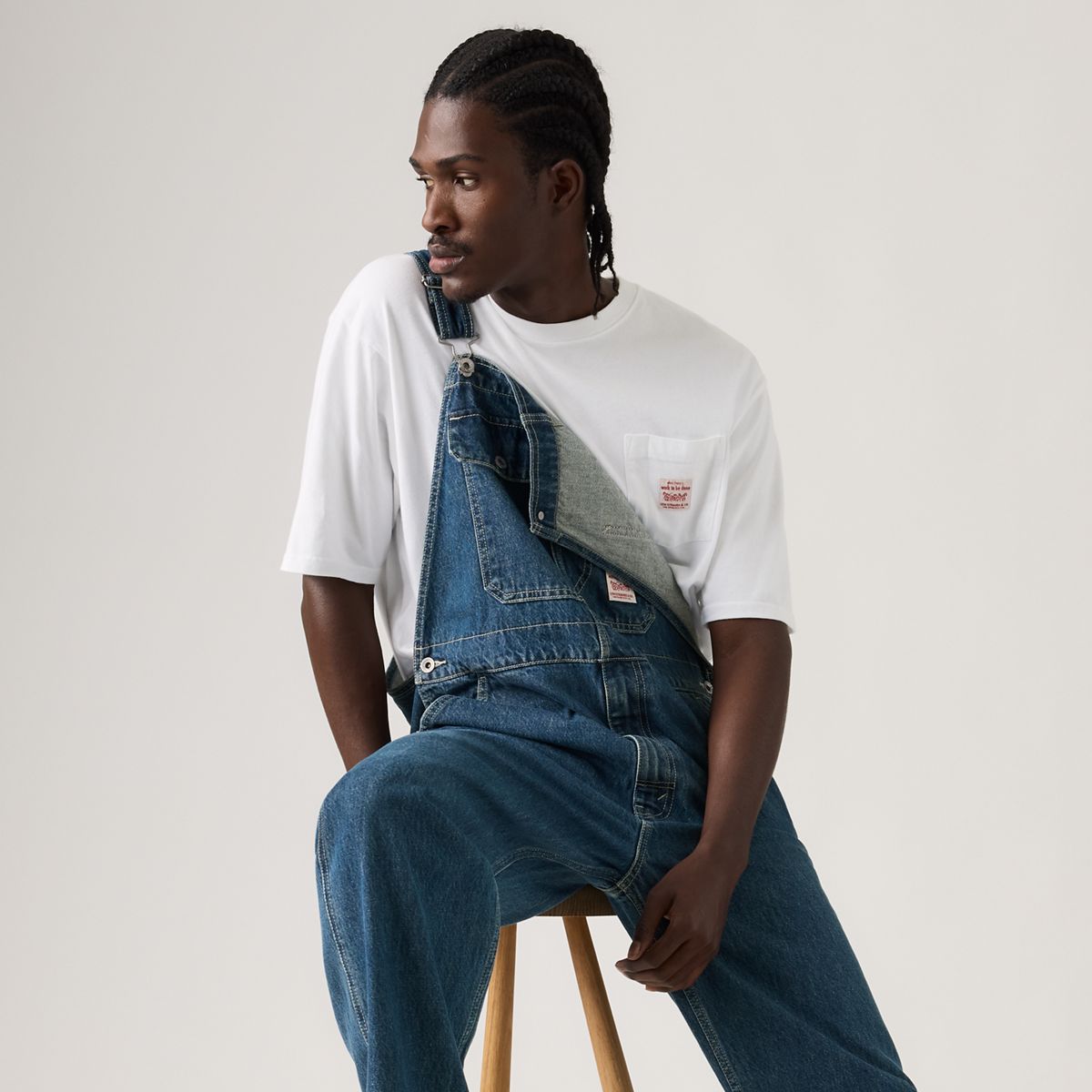 Loose Men's Overalls — Get Involved Overall - Dark Wash
