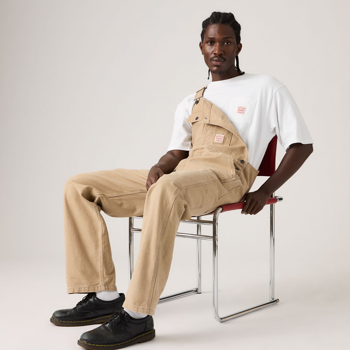 Loose Men's Overalls — Tiger's Eye - Brown