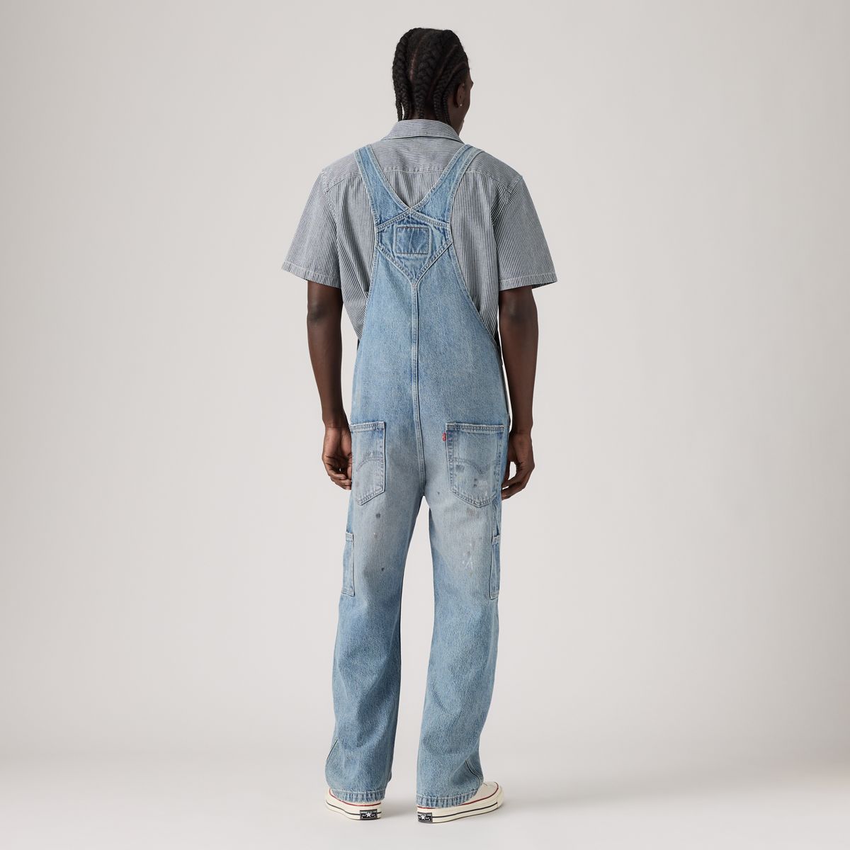Loose Overalls — Diving Ducks Distressed - Medium Wash