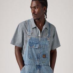 Loose Overalls — Diving Ducks Distressed - Medium Wash 2
