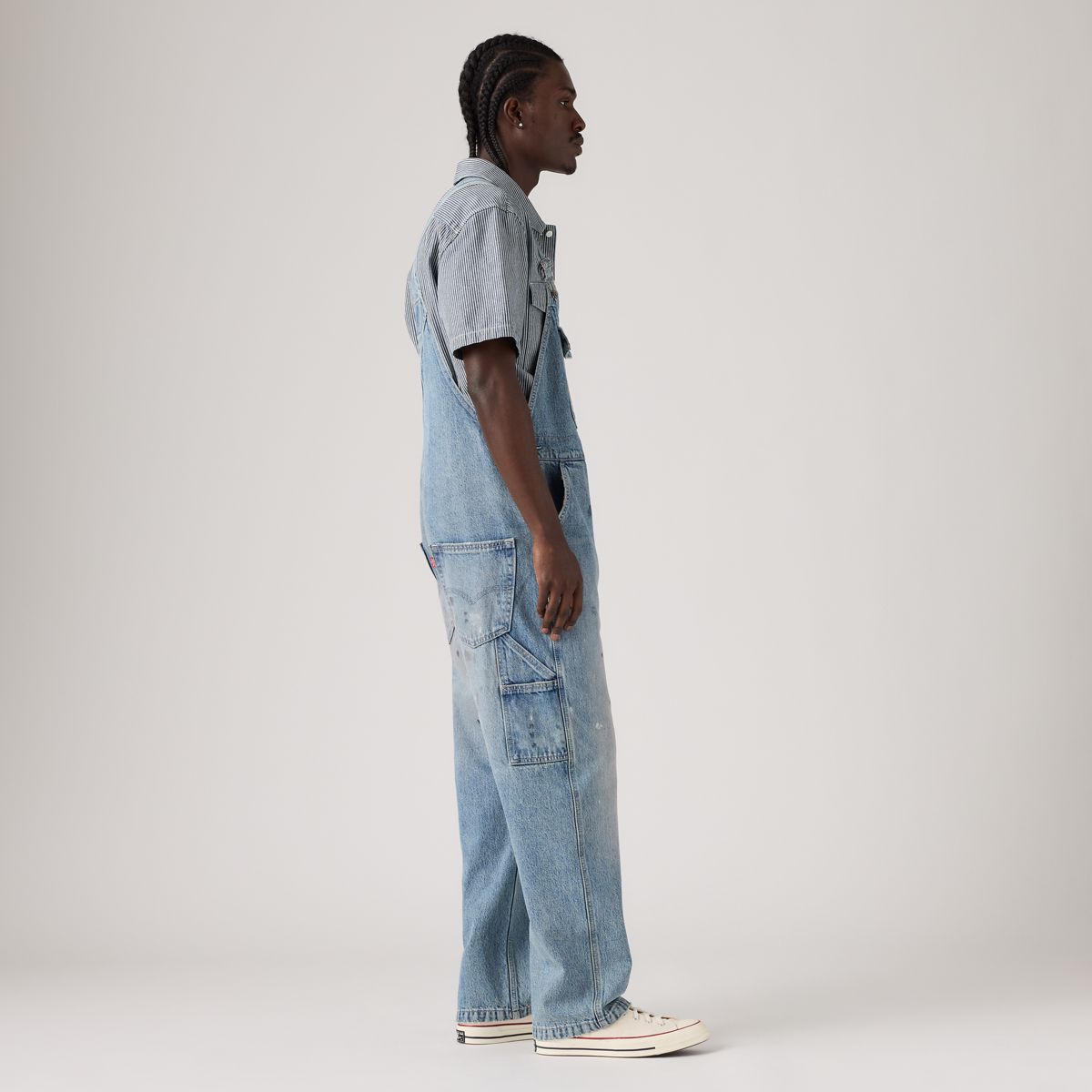 Loose Overalls — Diving Ducks Distressed - Medium Wash