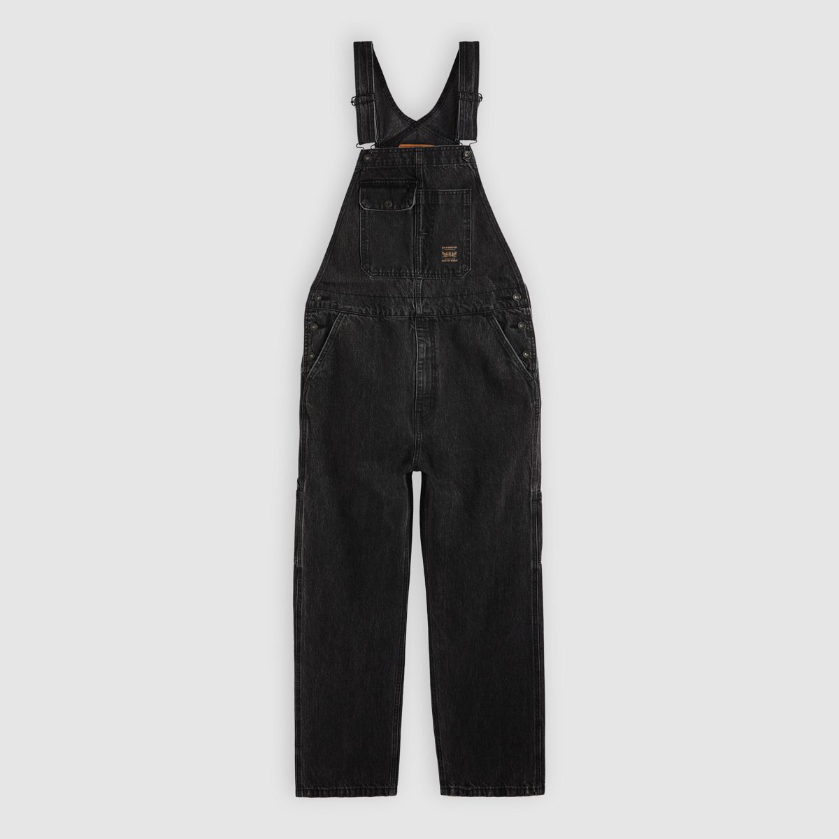 Loose Overalls — Darkly Wash Denim - Black