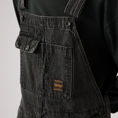 Loose Overalls — Darkly Wash Denim - Black 2