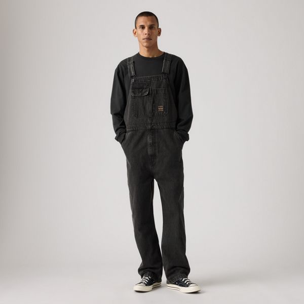 Loose Overalls — Darkly Wash - Black