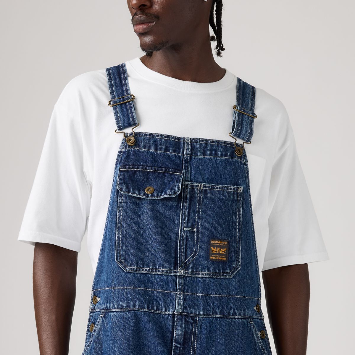 Loose Overalls — Get Involved - Medium Wash