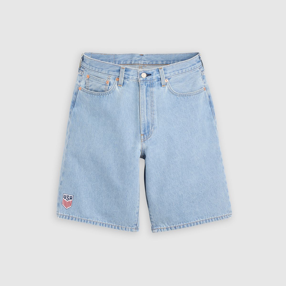 Levi's® U.S. Soccer 478™ Baggy Fit Shorts — U.S. - Light Wash