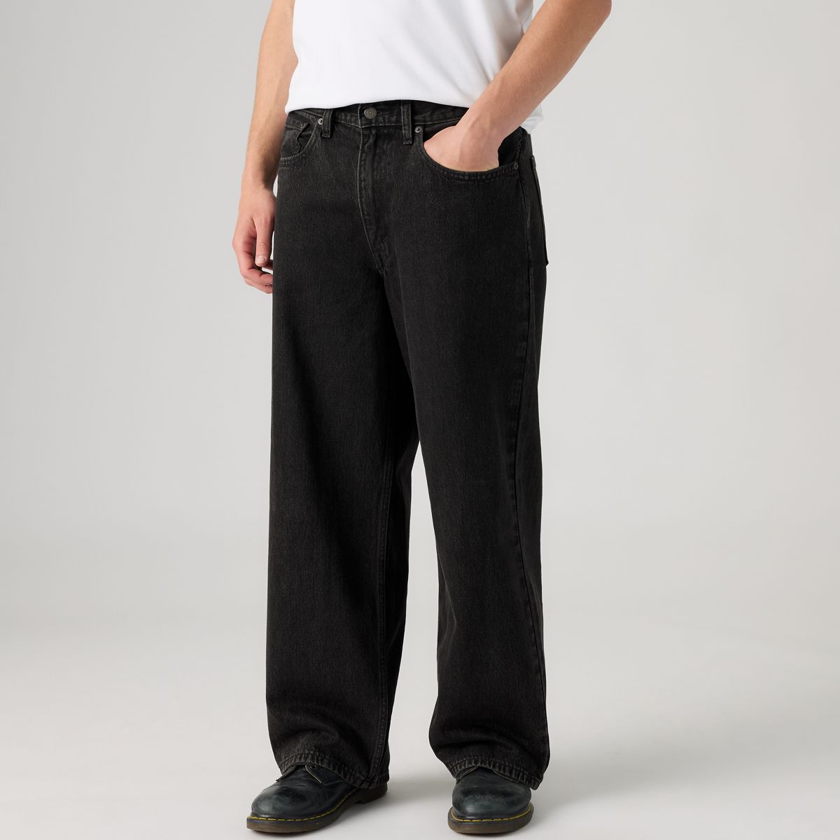 Extra Baggy Men's Jeans — Muddy Stones Overdye - Black