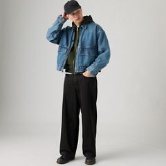 Extra Baggy Men's Jeans — Muddy Stones Overdye - Black 1