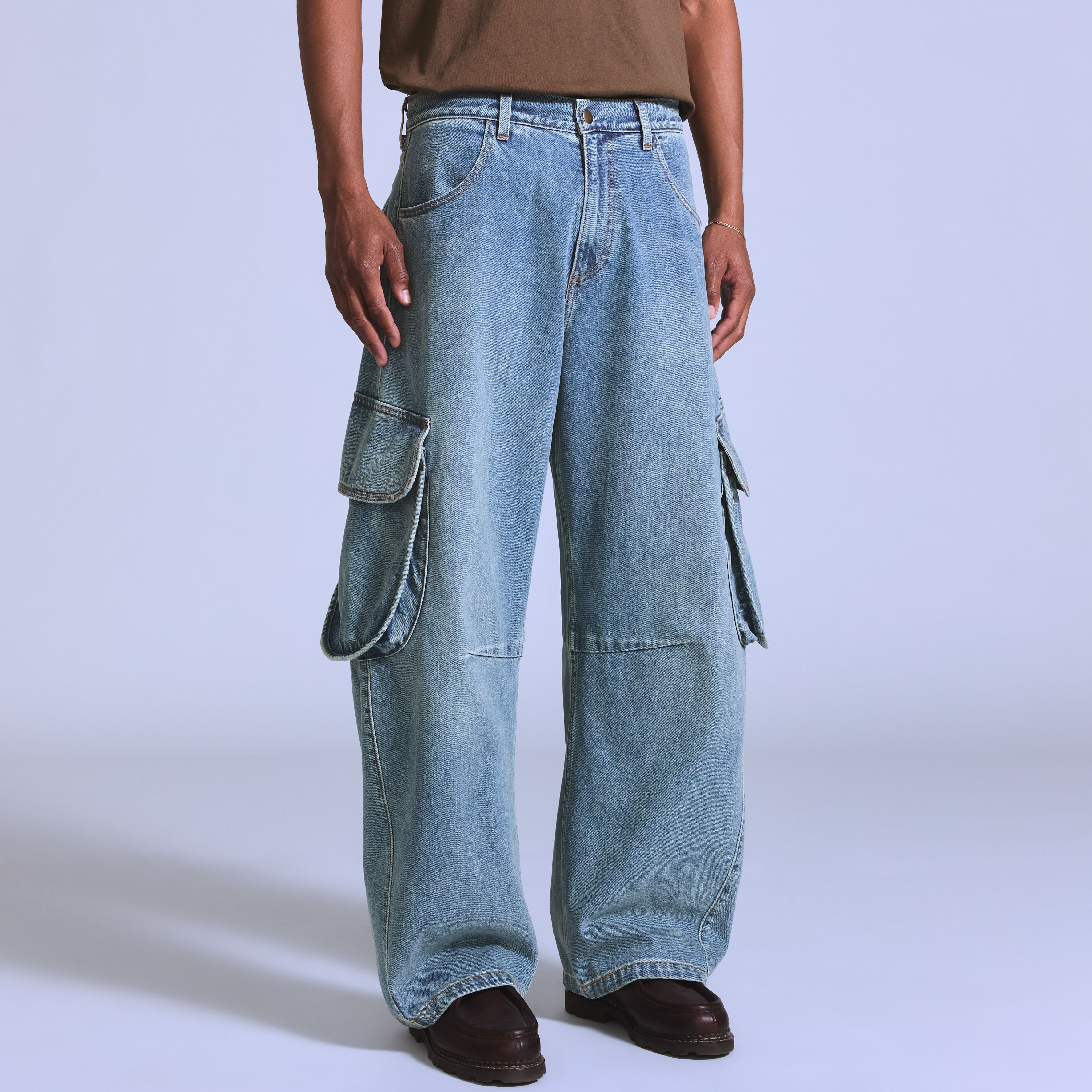 Denim Cargo Jeans 2