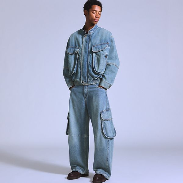 Denim Cargo Men's Jeans — Bravo - Blue
