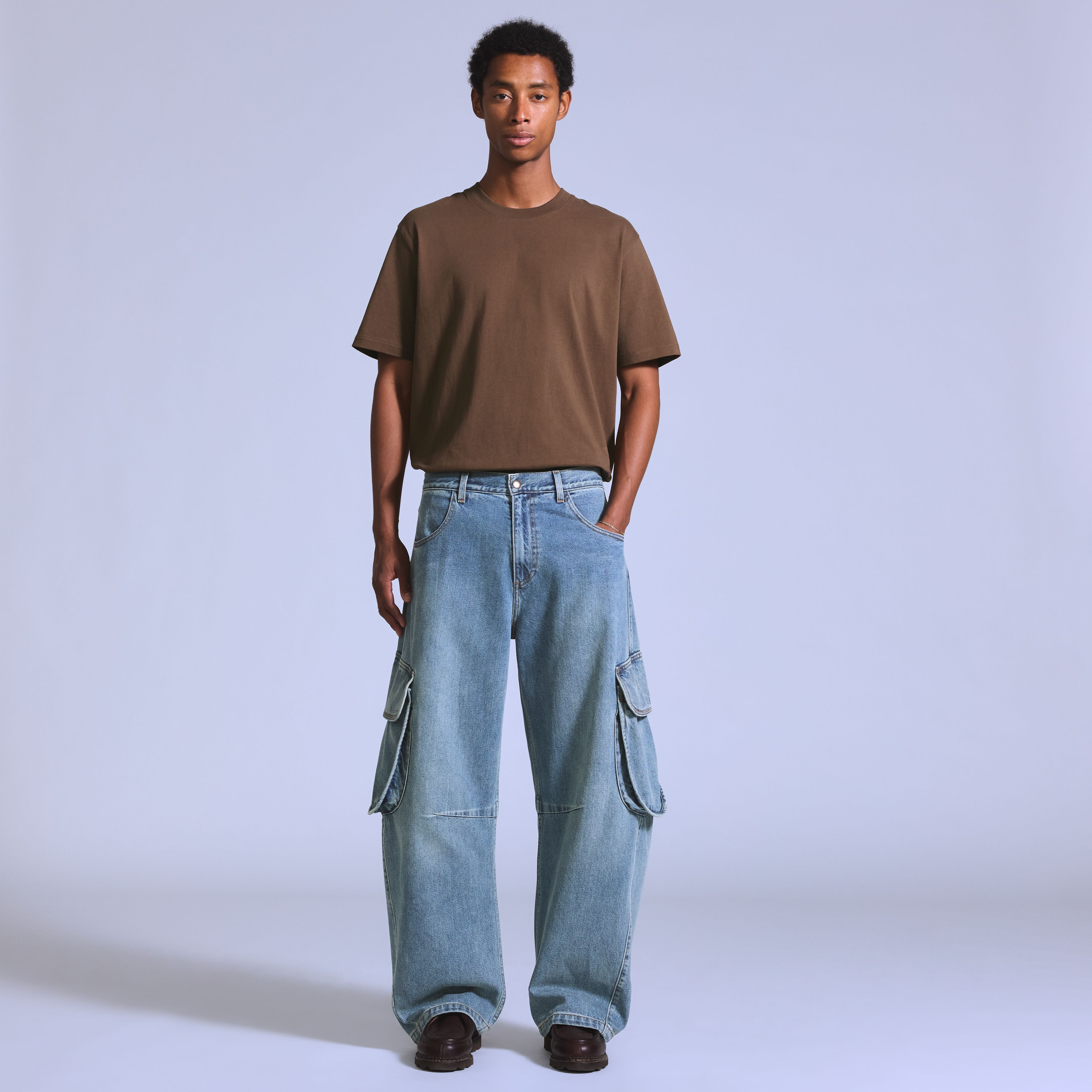 Denim Cargo Jeans 1