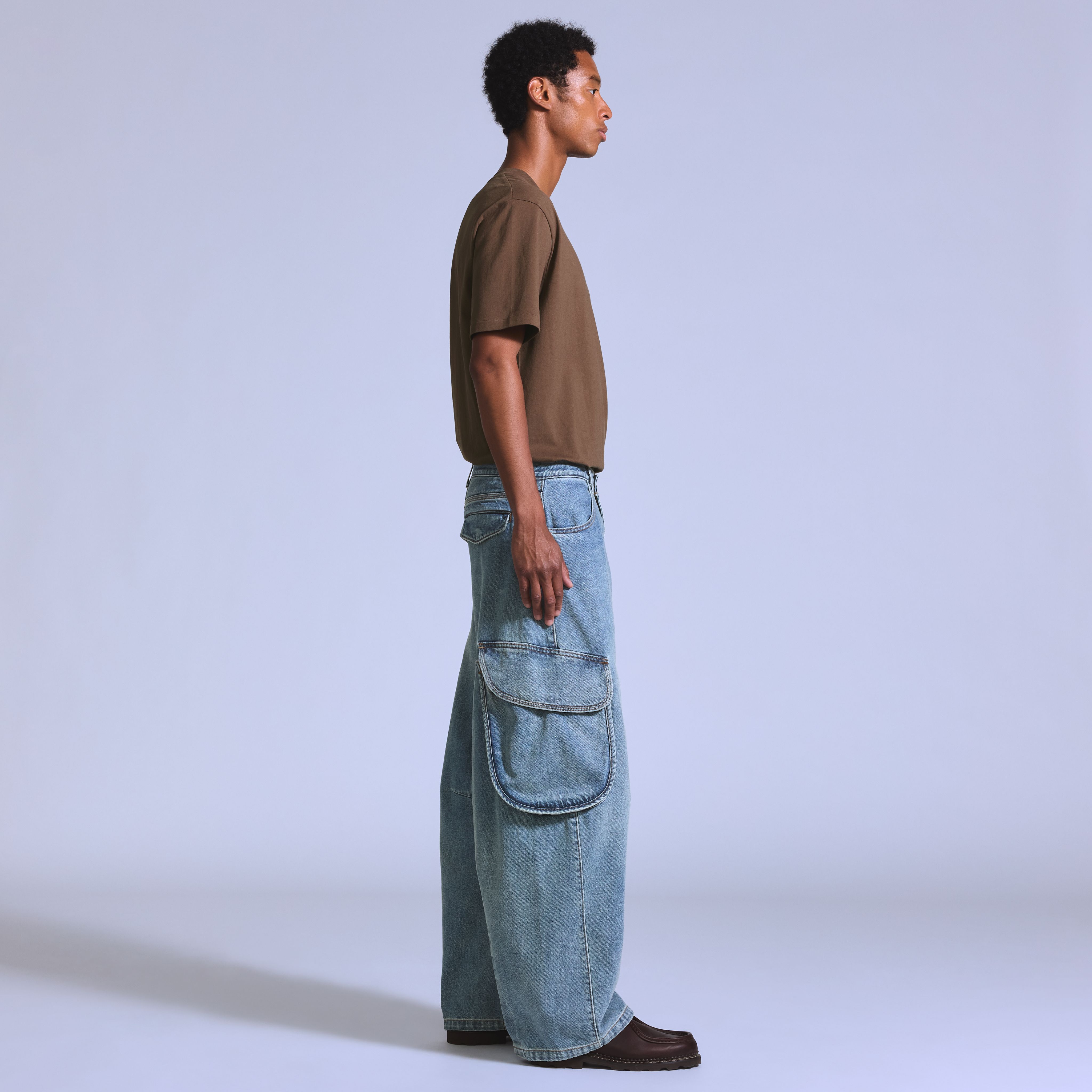 Denim Cargo Jeans 5