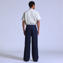 Wide Leg Flyer Men's Jeans — Magic Rinse - Dark Wash 3
