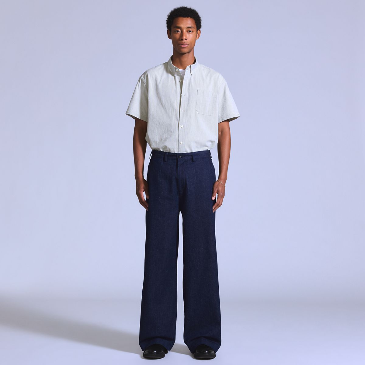 Wide Leg Flyer Men's Jeans — Magic Rinse - Dark Wash