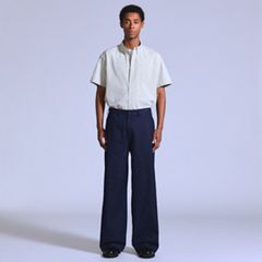 Wide Leg Flyer Men's Jeans — Magic Rinse - Dark Wash 5