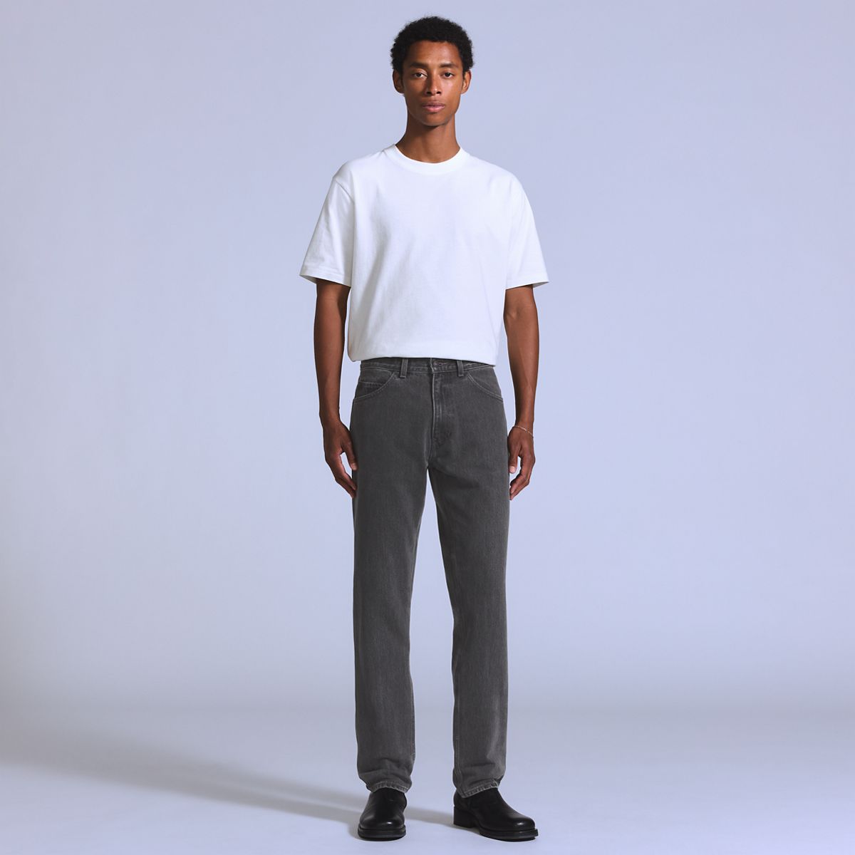 Pencil Slim Men's Jeans — Drone - Black