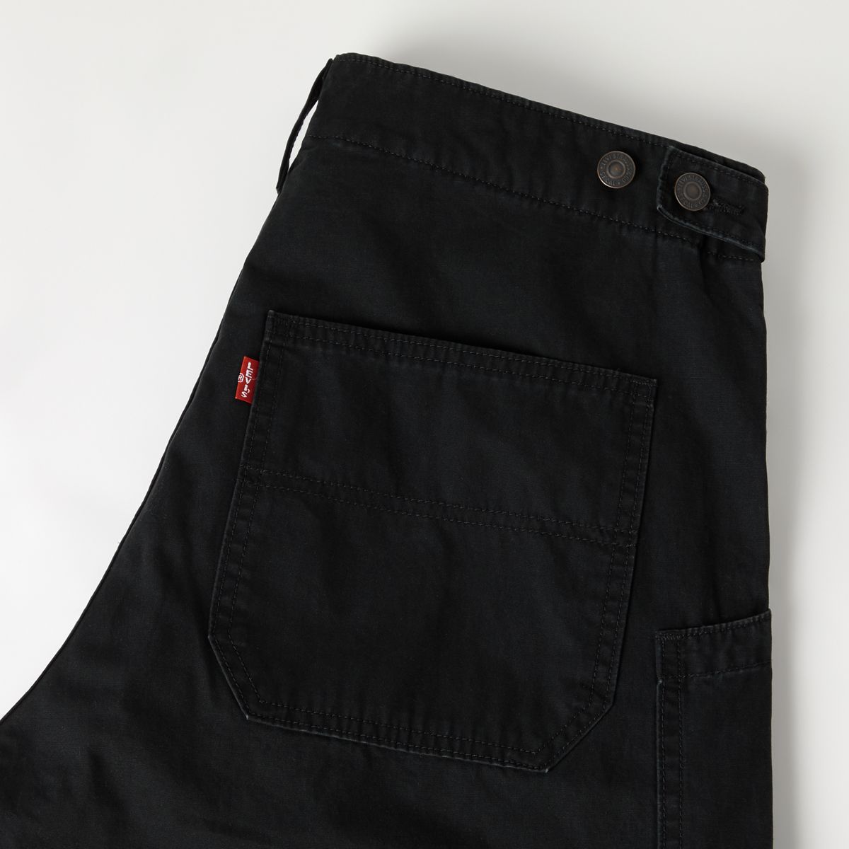 Canvas Extra Baggy Men's Cargo Pants — Mineral Black - Black