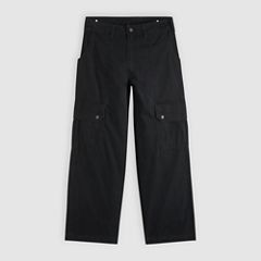 Canvas Extra Baggy Men's Cargo Pants — Mineral Black - Black 7