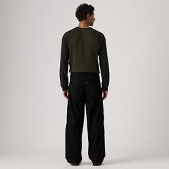 Canvas Extra Baggy Men's Cargo Pants — Mineral Black - Black 4