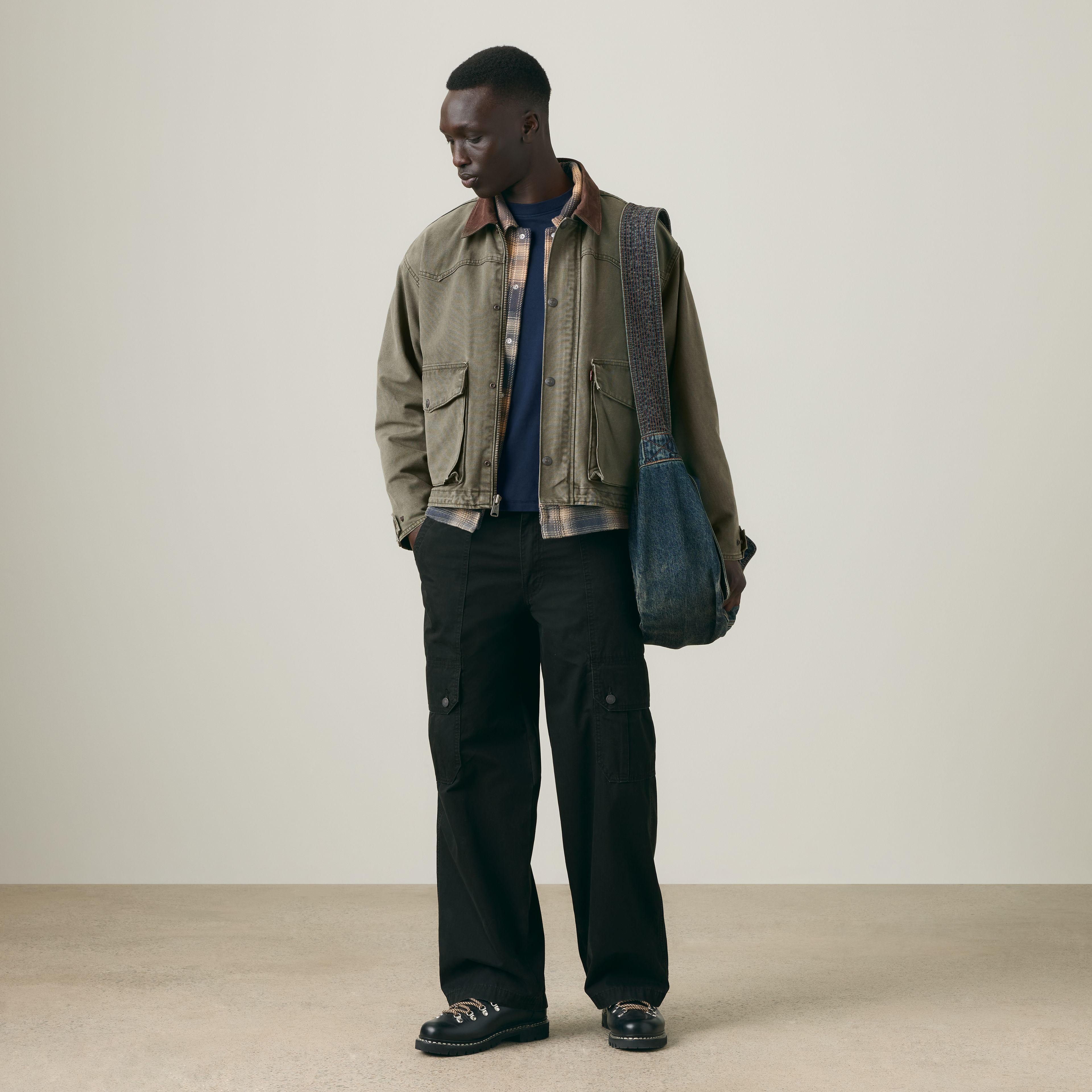 Canvas Extra Baggy Men's Cargo Pants