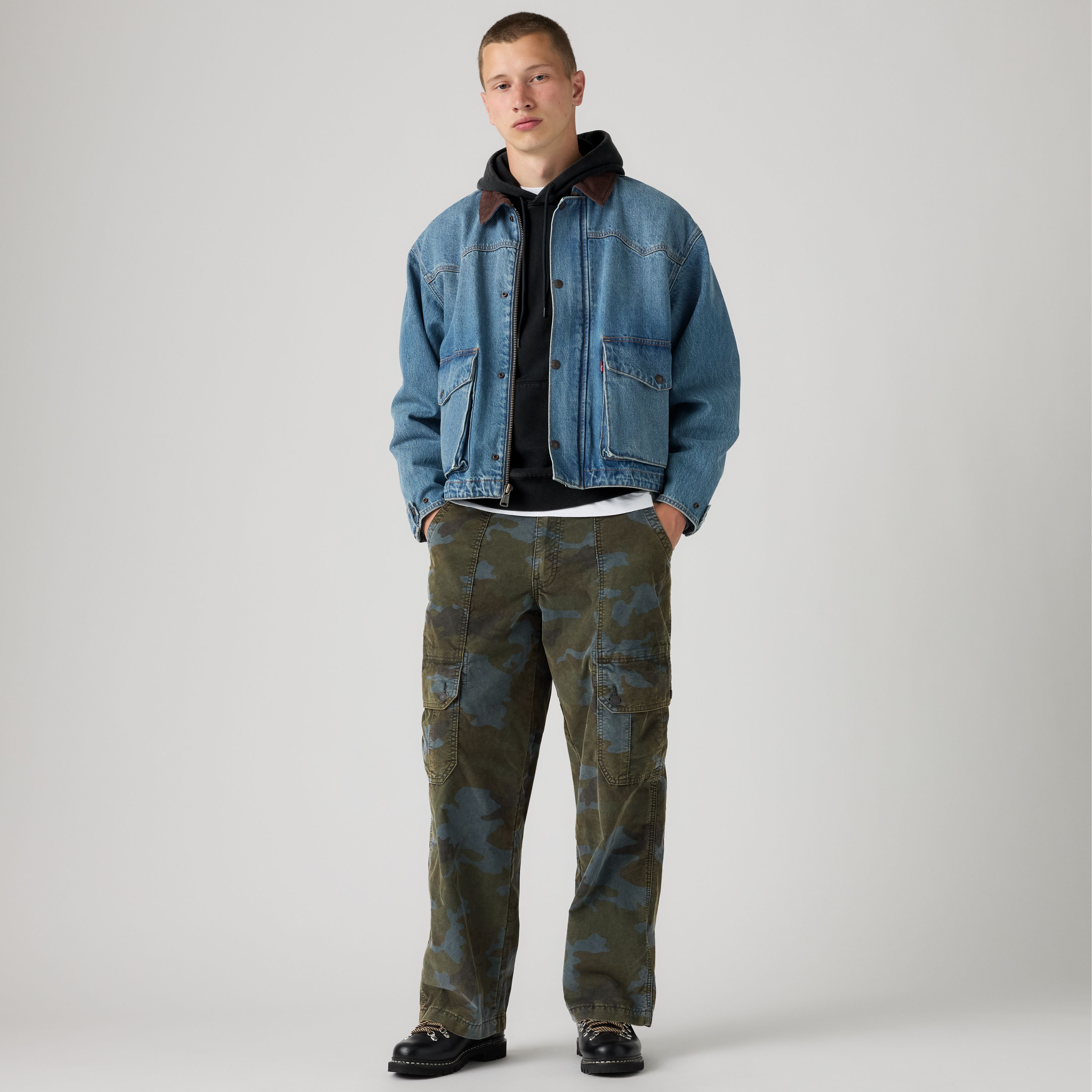 Corduroy Extra Baggy Cargos 1