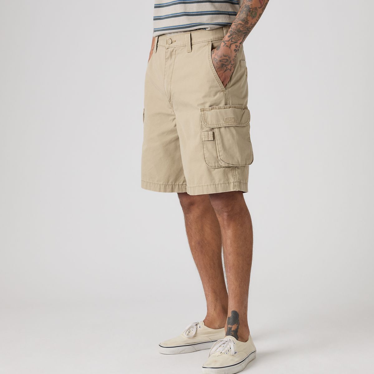 Fishing Cargo 9" Men's Shorts — Tree House Canvas - Khaki