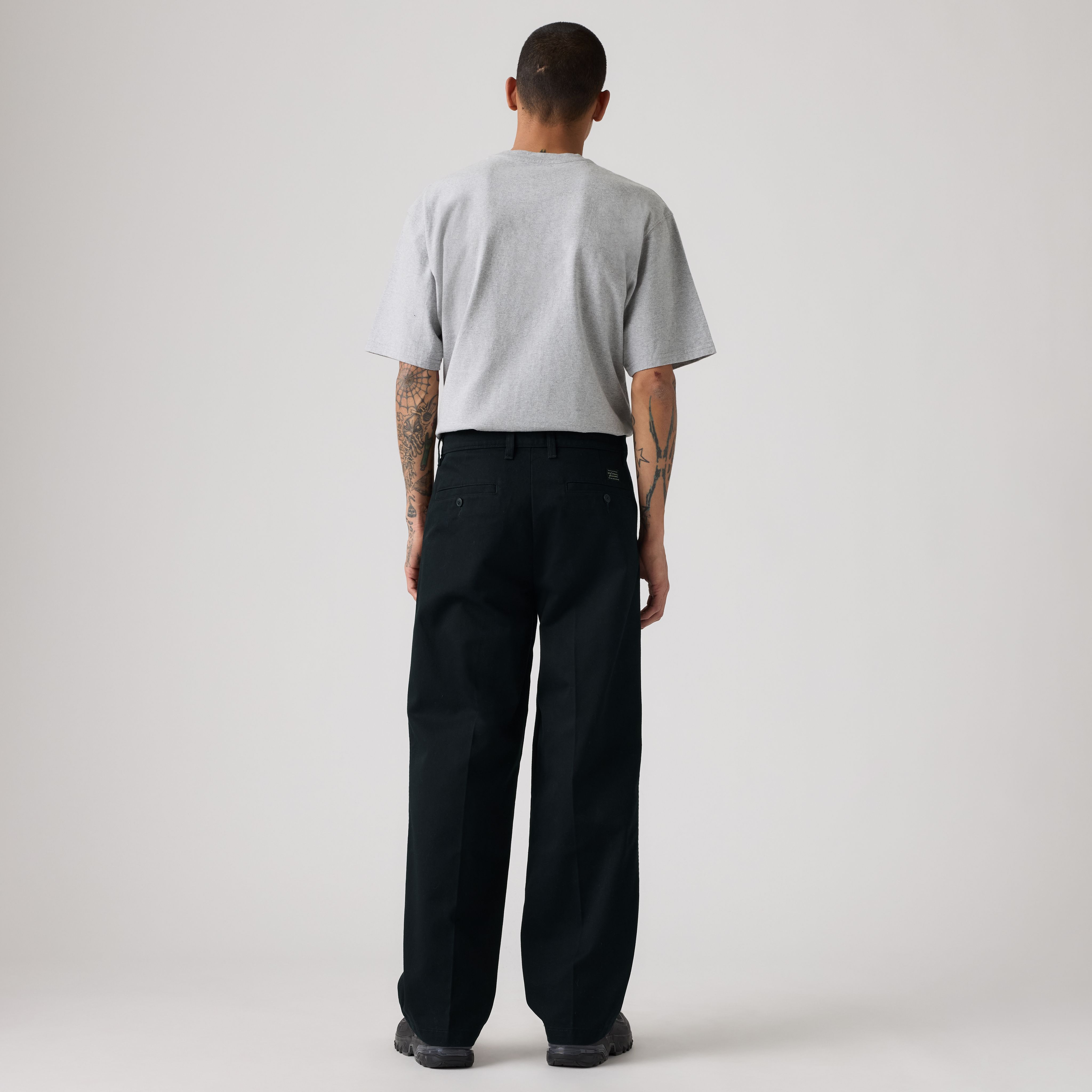 Loose Pleated Work Men's Chino Pants 3