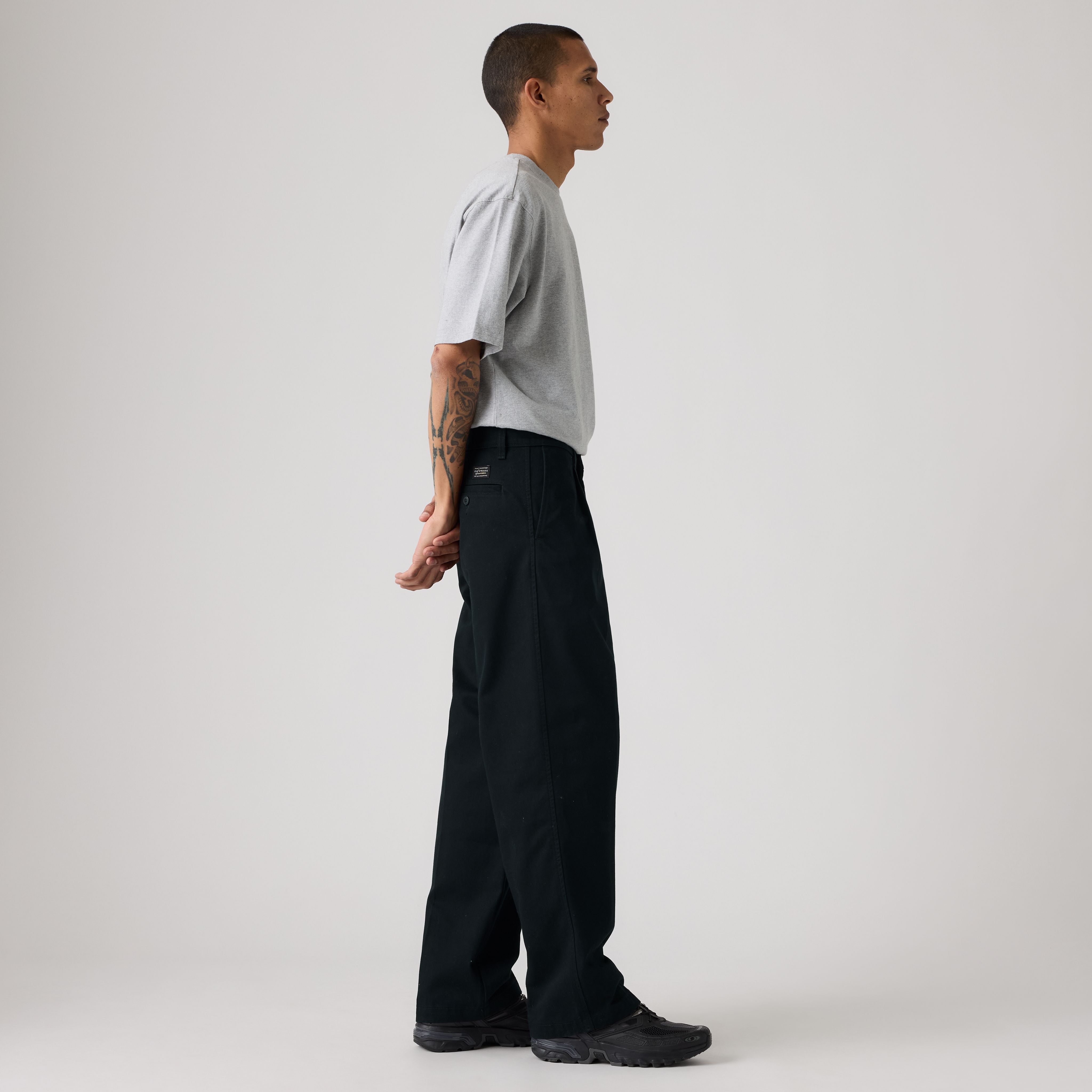 Loose Pleated Work Men's Chino Pants 4
